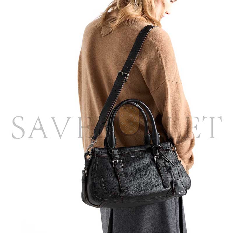 PRADA LARGE LEATHER TOTE BAG 1BG604 (35*22*11cm)